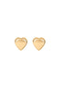 igold - Orecchini a lobo cuore in oro giallo 375% 9 kt