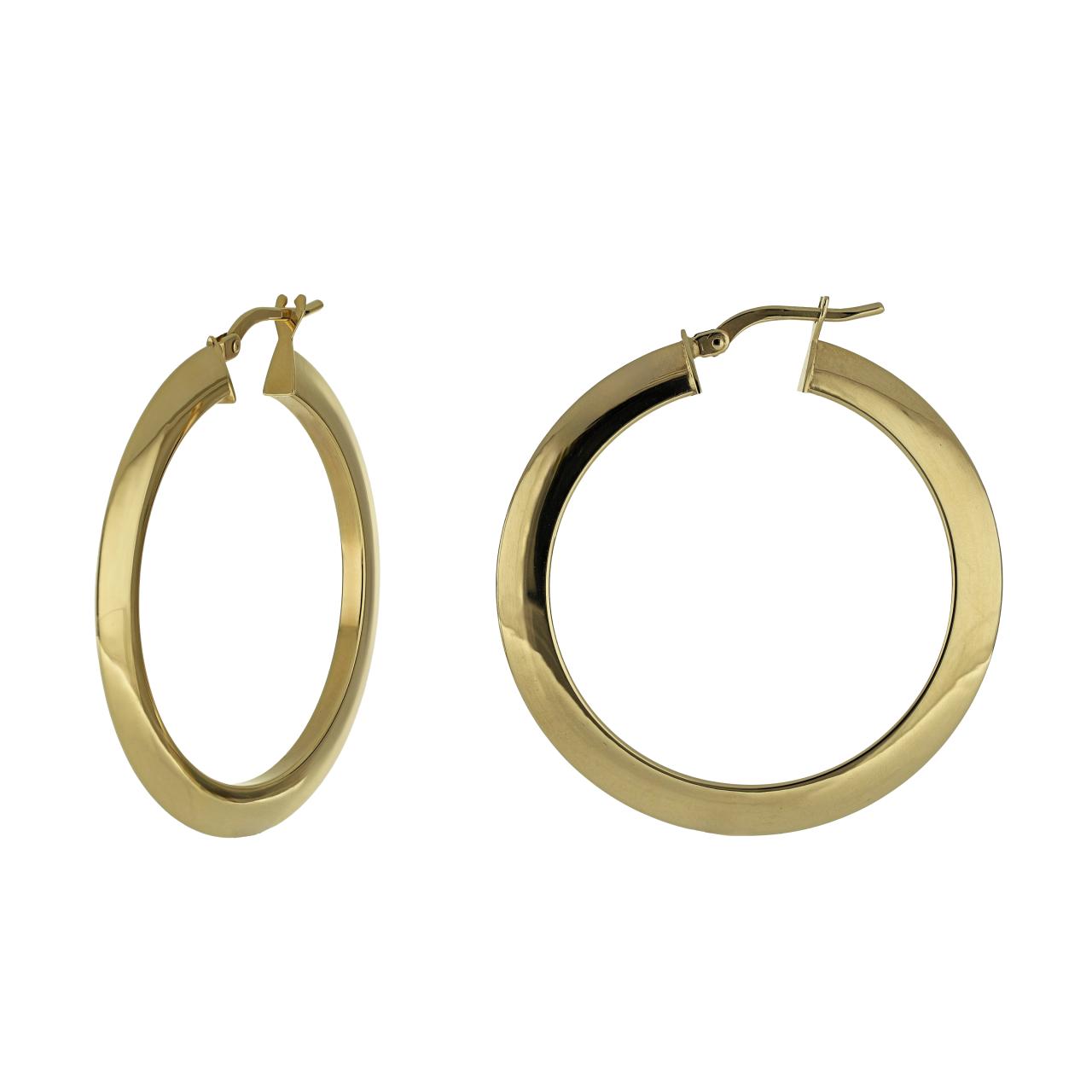 igold - Orecchini a Cerchio in Oro 375% 9kt