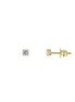 igold - Orecchini punto luce con zircone in oro giallo 375 % 9kt