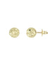 igold - Orecchini a lobo sfera diamantata in oro giallo 375% 9kt