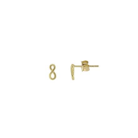 igold - Orecchini simbolo infinito in oro giallo 375% 9 kt