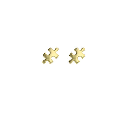 igold - Orecchini a lobo puzzle in oro 375% 9kt