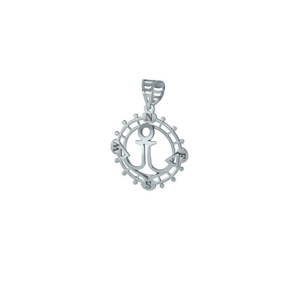 igold - Ciondolo Ancora in Oro 375% 9kt