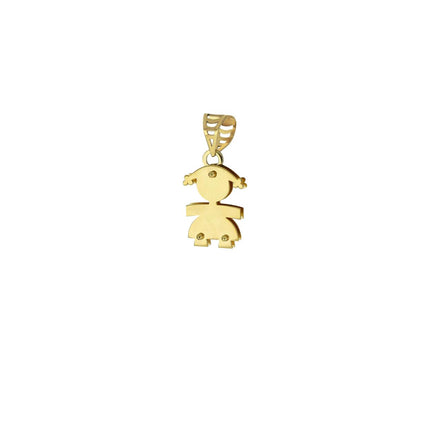 igold - Ciondolo Bimba in Oro 375% 9kt