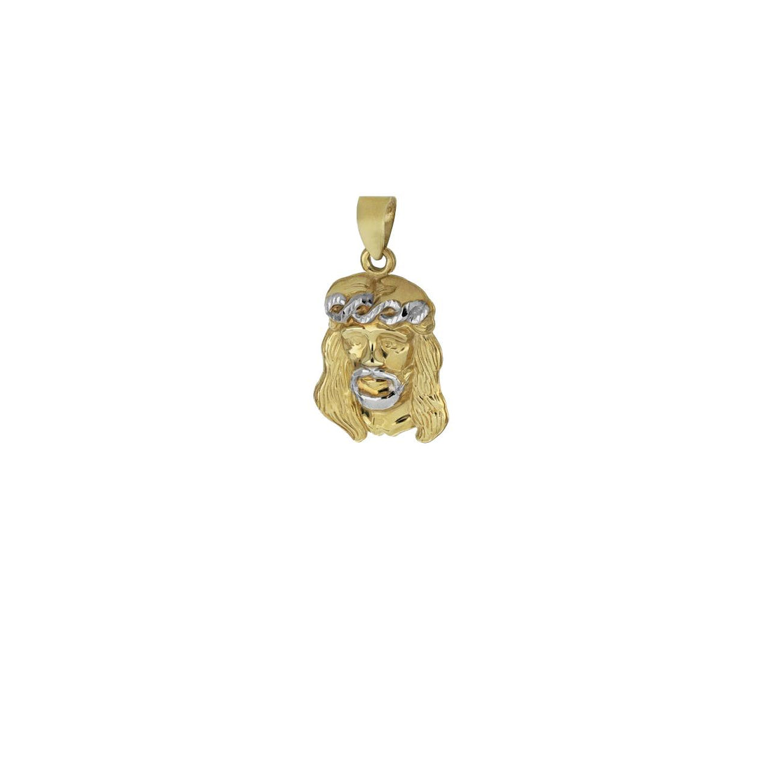 igold - Ciondolo Volto di Gesù in Oro 375% 9kt