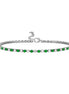 igold - Bracciale Tennis in Oro 375% 9kt con Zirconi Bianchi e verdi