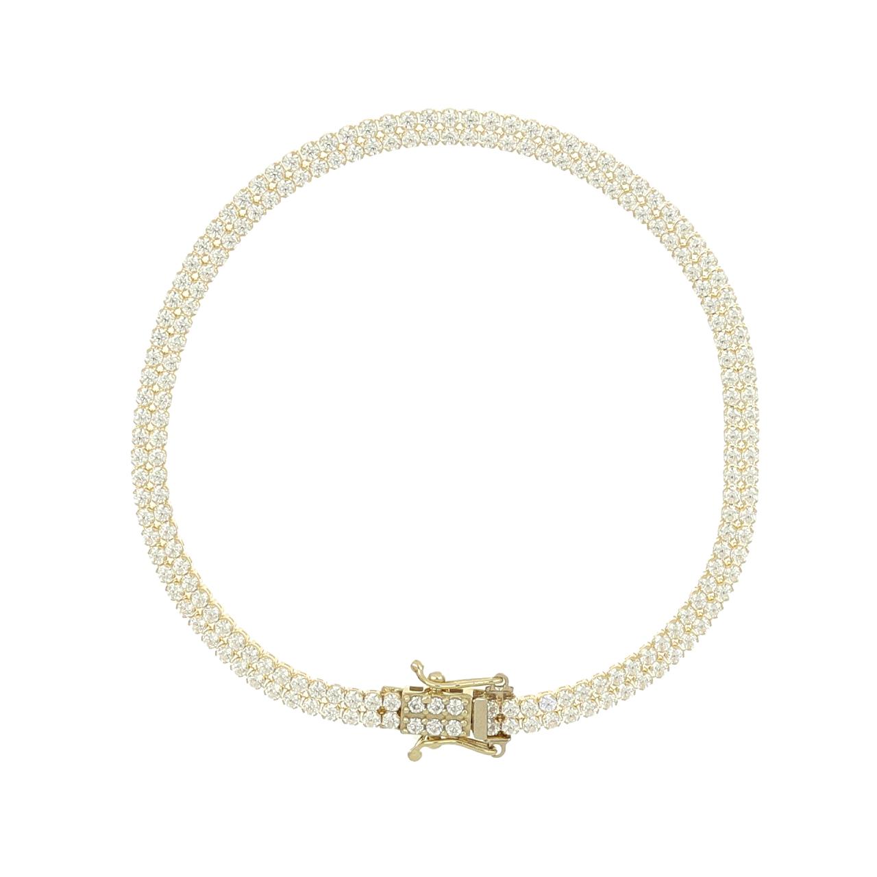 igold - Bracciale Tennis in Oro 375% 9kt