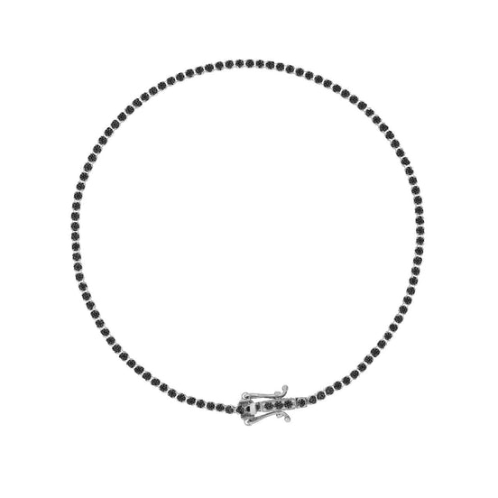 igold - Bracciale Tennis in Oro 9kt con Zirconi Neri