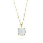 XGR715DW Collana placcata oro giallo con pendente white e zirconi