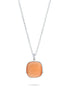 XGR715O COLLANA BOCCADAMO DONNA RODIATA CON PENDENTE DI CRISTALLO ORANGE E ZIRCONI