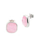 XOR722R Orecchini con cristallo grande rosa baby