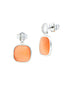 XOR727O Orecchini con cristallo orange e zirconi