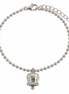 Amo Capri - Bracciale in Argento 925 con campanella con scritto Capri