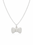 fico gioielli - Collana Fiocco con Zirconi in Argento