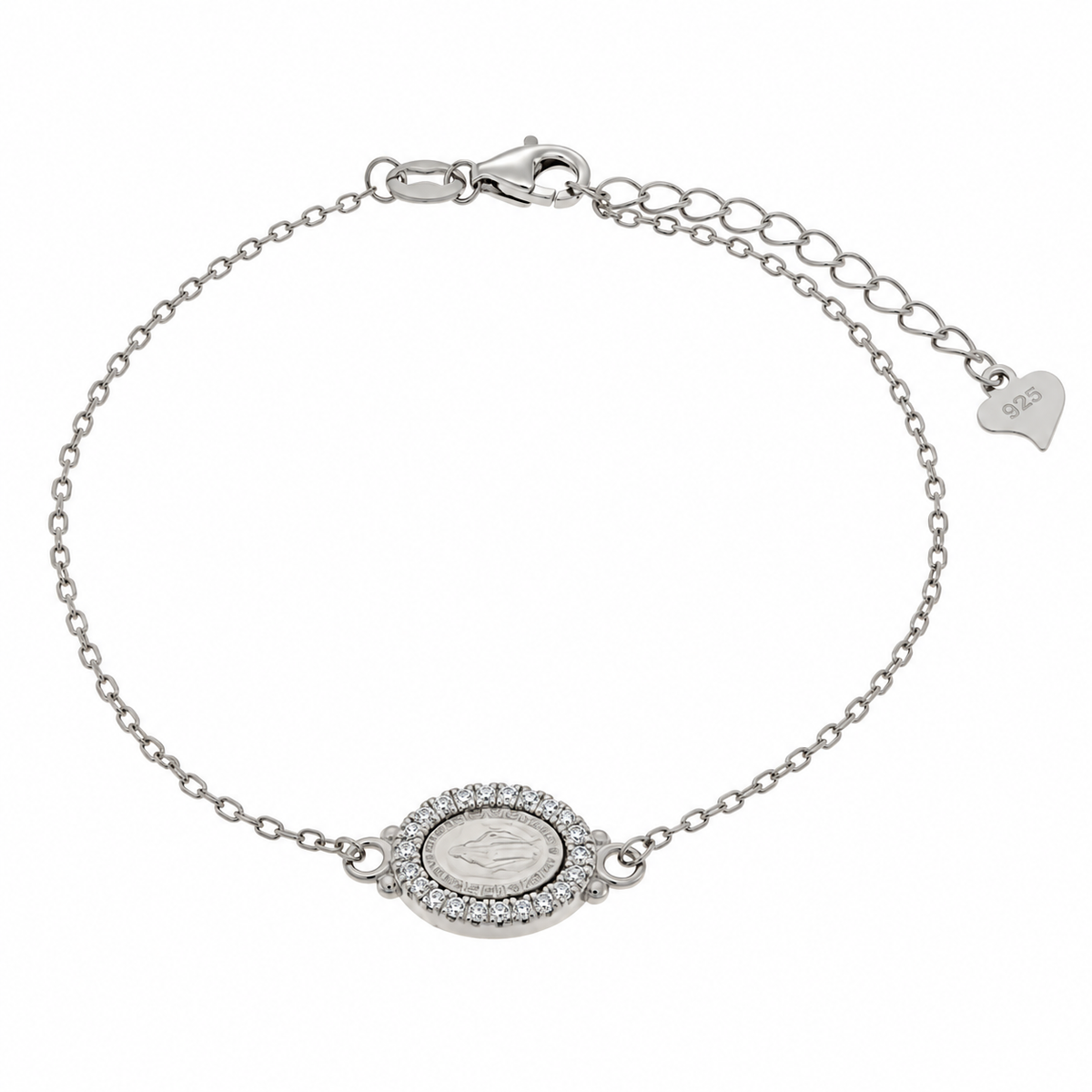 Bysimon - Bracciale in Argento 925 con madonna