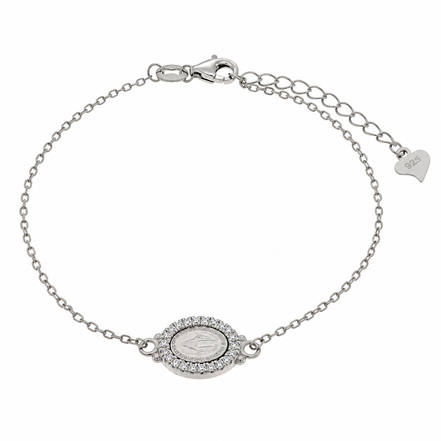 Bysimon - Bracciale in Argento 925 con madonna