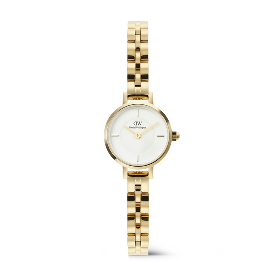 Daniel Wellington - Petite Mini Arch 3-link White Gold