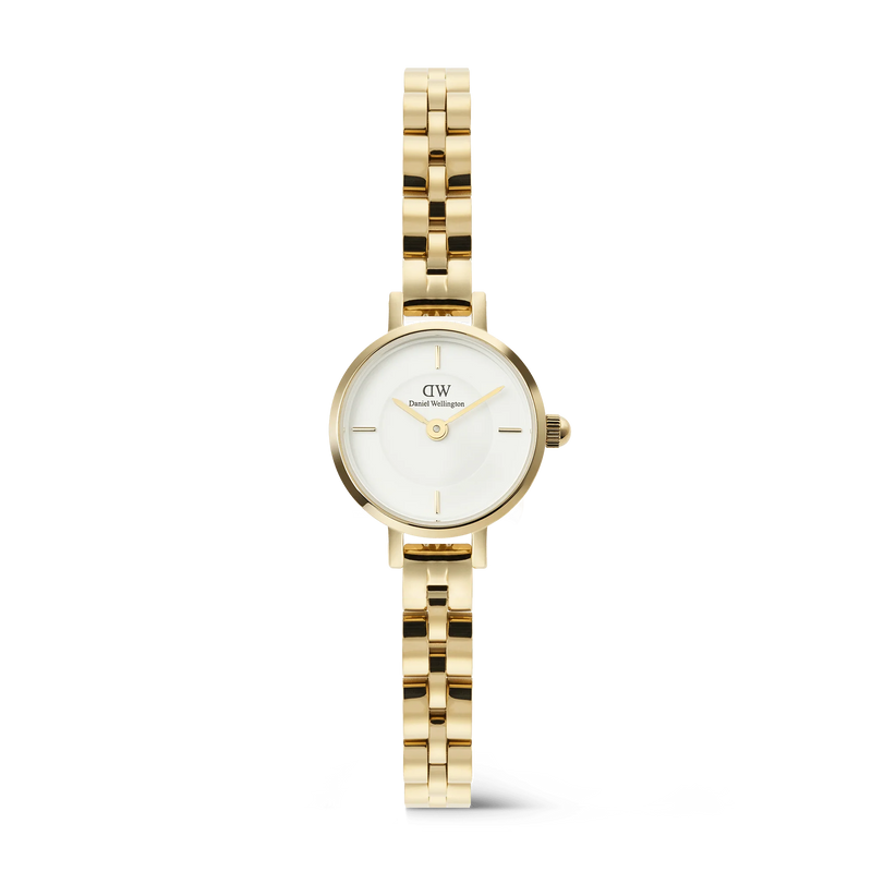 Daniel Wellington - Petite Mini Arch 3-link White Gold