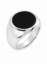 BYSIMON - Anello in Argento 925 con zircone nero