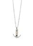 Collana con ancòra con zircone AGR242