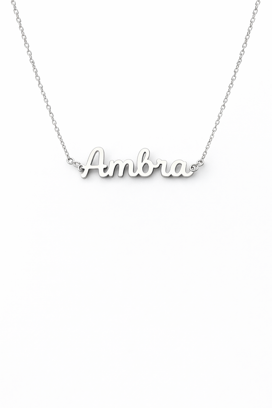 Fico Gioielli - Collana Nome “Ambra” in Argento 925