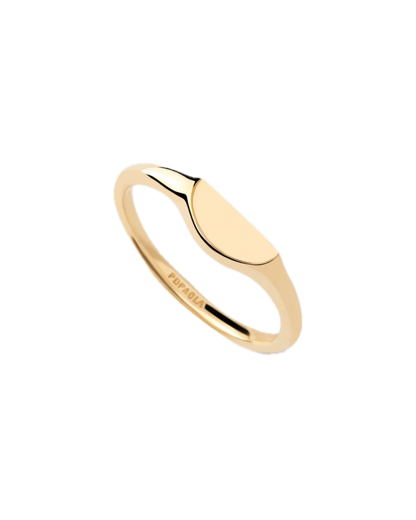 PDPAOLA - Anello sigillo Half Circle mini