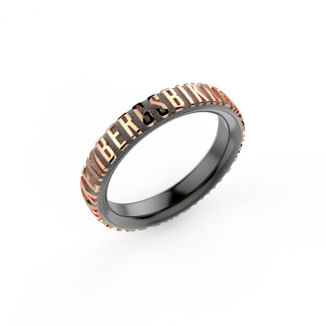 Bikkembergs Embossed anello acciaio uomo EMBR01BR