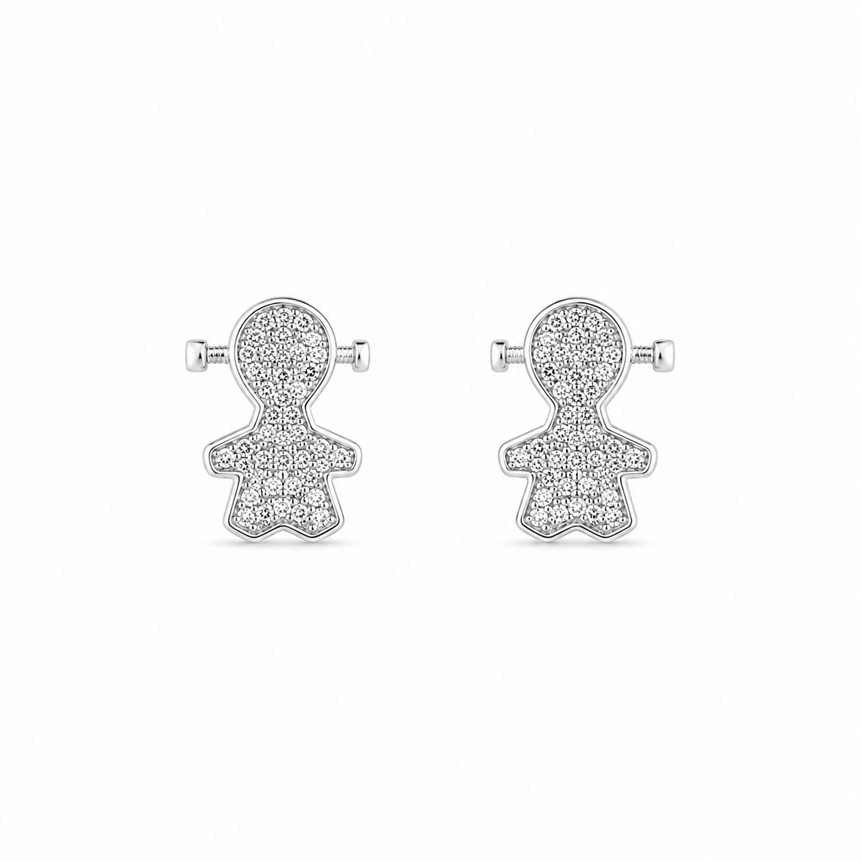 Fico Gioielli - Orecchini Bimba con Zirconi Argento 925