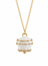 BYSIMON - Collana in Argento 925 con campanella bianca