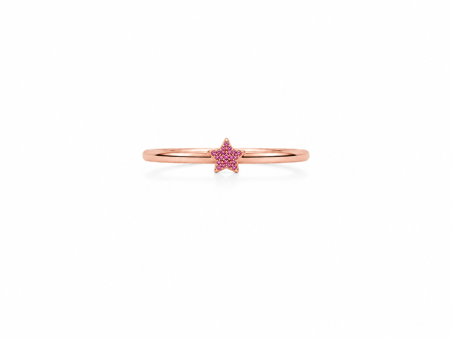 Fico Gioielli - Anello Stella Rosa con Zirconi in Argento 925