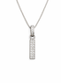 fico gioielli - Collana con Iniziale “I” in Argento con Zirconi