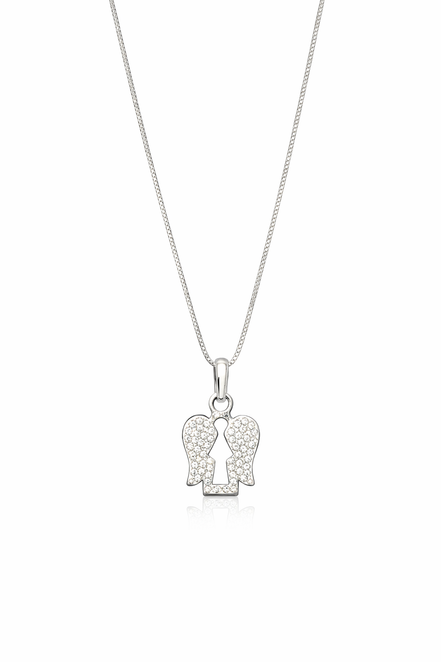 fico gioielli - Collana Angelo con Ali Luminose in Argento