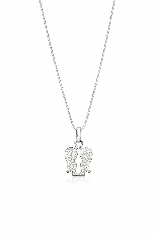 fico gioielli - Collana Angelo con Ali Luminose in Argento