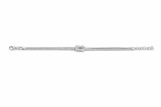 fico gioielli - Bracciale Nodo Centrale in Argento 925