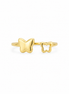 Fico Gioielli - Anello Regolabile Farfalle Duo in Argento 925