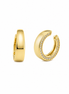 BYSIMON - Orecchini in Argento 925 ear cuff a cerchio liscio con zirconi
