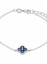 BYSIMON - Bracciale in Argento 925 con fiore blu