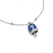 CL/BR03 Bracciale Boccadamo Mya  con campanella portafortuna azzurro e blu