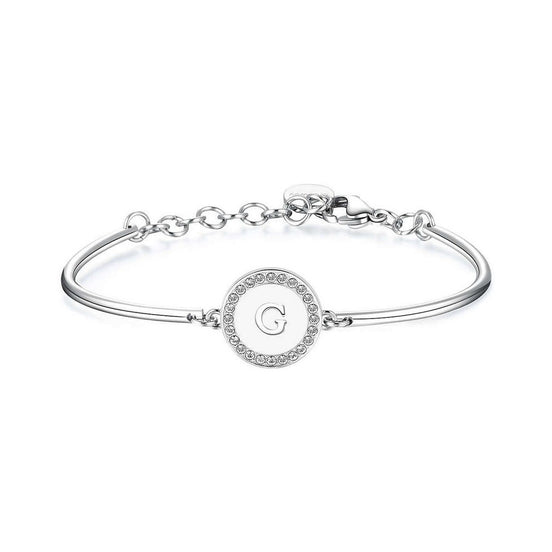 Bracciale Brosway  in acciaio con Swarovski lettera G collezione Chakra - BHK130