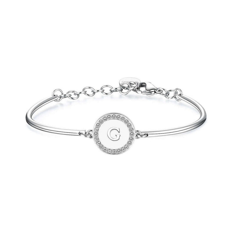 Bracciale Brosway  in acciaio con Swarovski lettera G collezione Chakra - BHK130