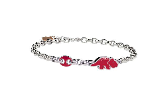 Bracciale Nanan con dinosauro rosso  NAN0530