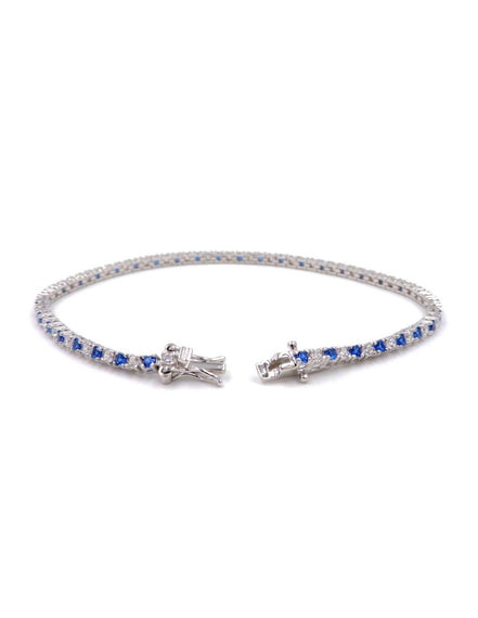 Fico Gioielli - Bracciale tennis con pietre blu e bianche