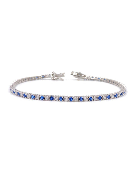 Fico Gioielli - Bracciale tennis con pietre blu e bianche