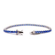 Fico Gioielli - Bracciale Tennis con pietre blu