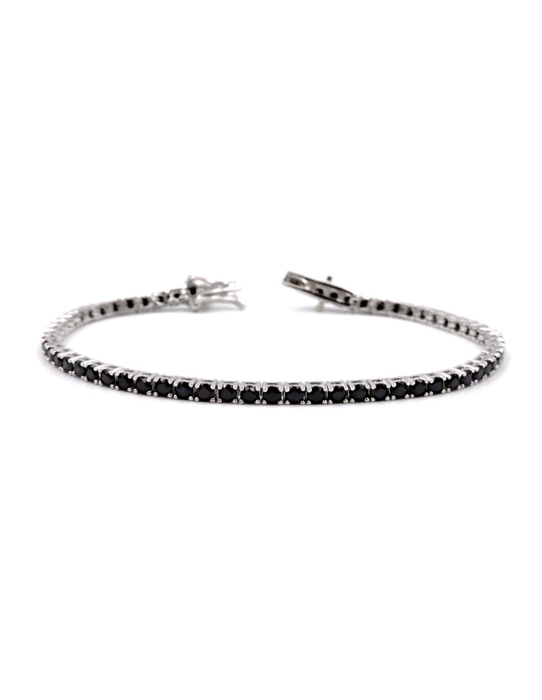 Fico Gioielli - Bracciale tennis con pietre nere