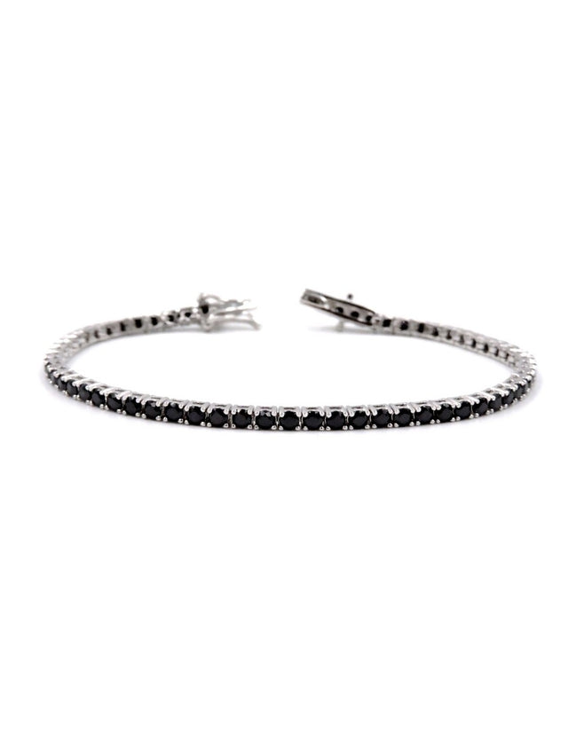 Fico Gioielli - Bracciale tennis con pietre nere