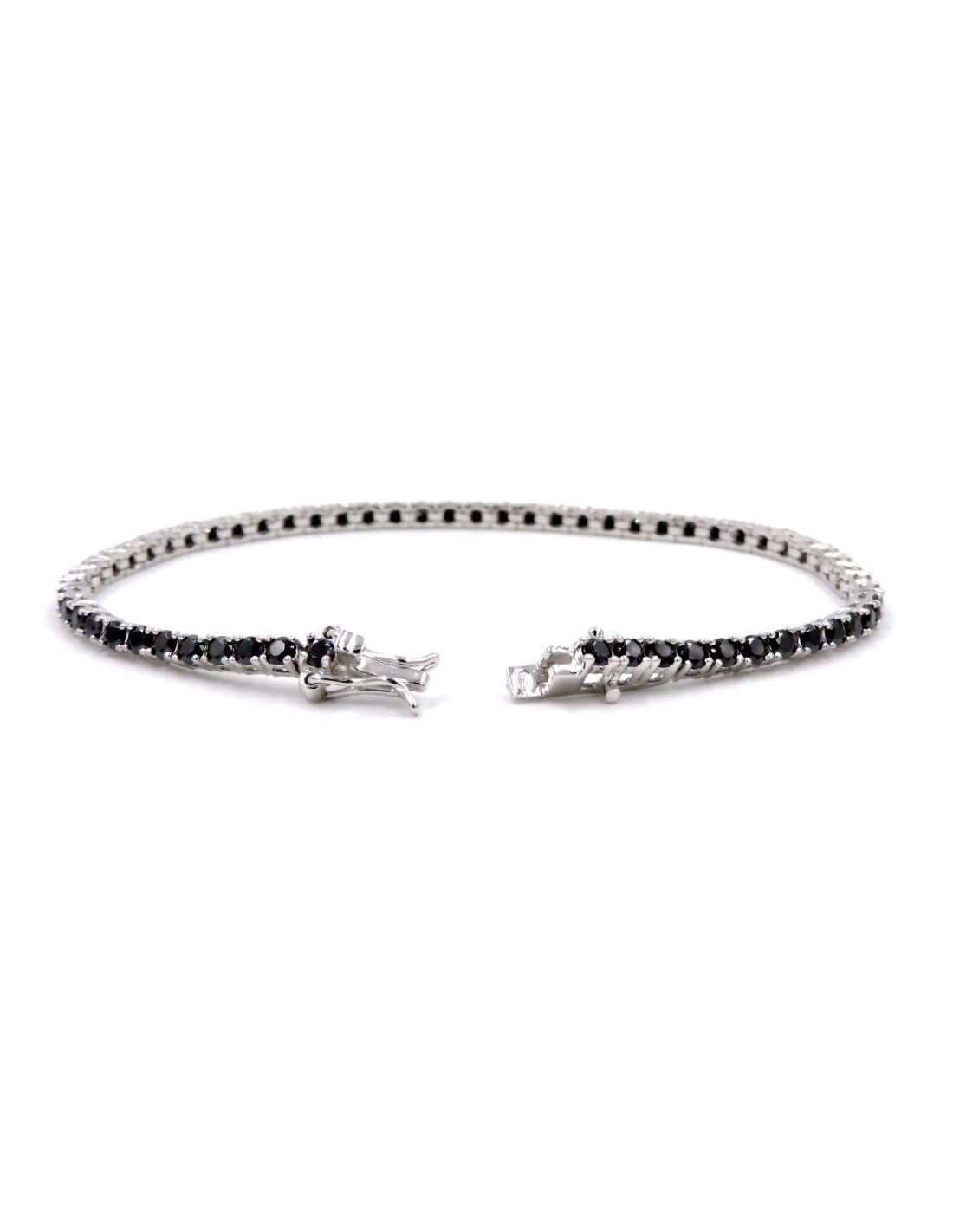 Fico Gioielli - Bracciale tennis con pietre nere
