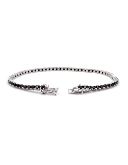 Fico Gioielli - Bracciale tennis con pietre nere