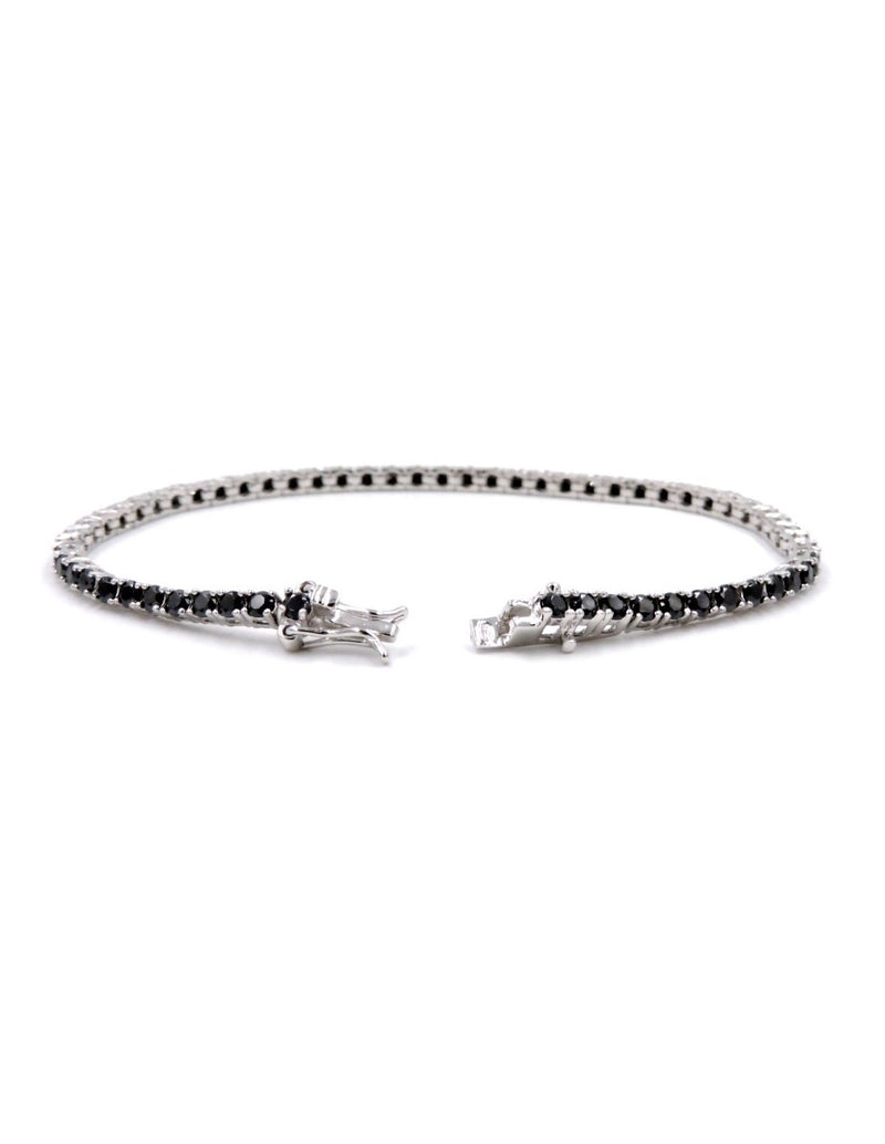 Fico Gioielli - Bracciale tennis con pietre nere