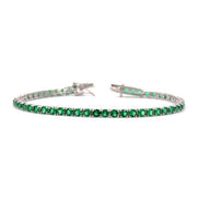 Fico Gioielli - Bracciale tennis con pietre verdi